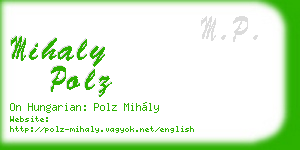 mihaly polz business card
